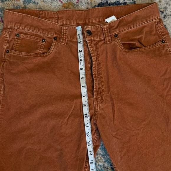 BDG Womens Rust/Orange Super Soft Moleskin 100% Cotton Boot Cut Jeans Size 34x32 - Picture 12 of 13